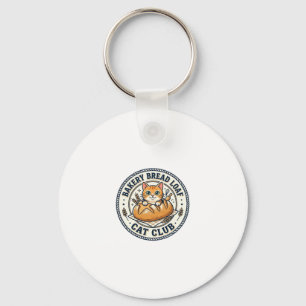 Bakery Bread Loaf Cat Cat Mom Gift Idea - Bakery B Keychain