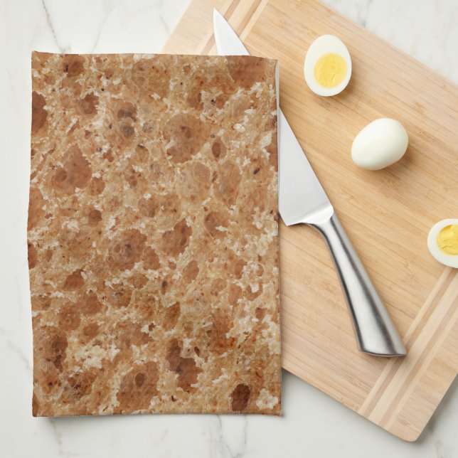 Bakery Bread Pattern Kitchen Towel (Quarter Fold)