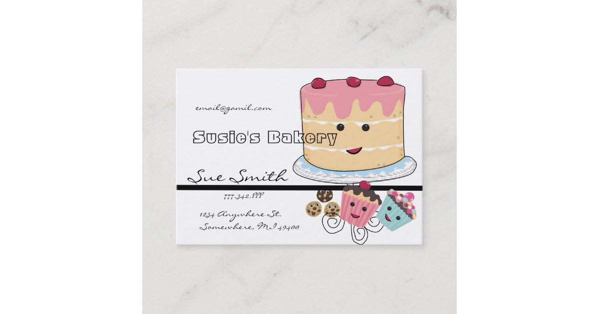 Bakery Business Card Zazzle.ca