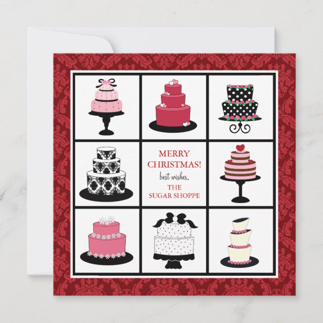 Bakery Business Christmas Cards (Front)