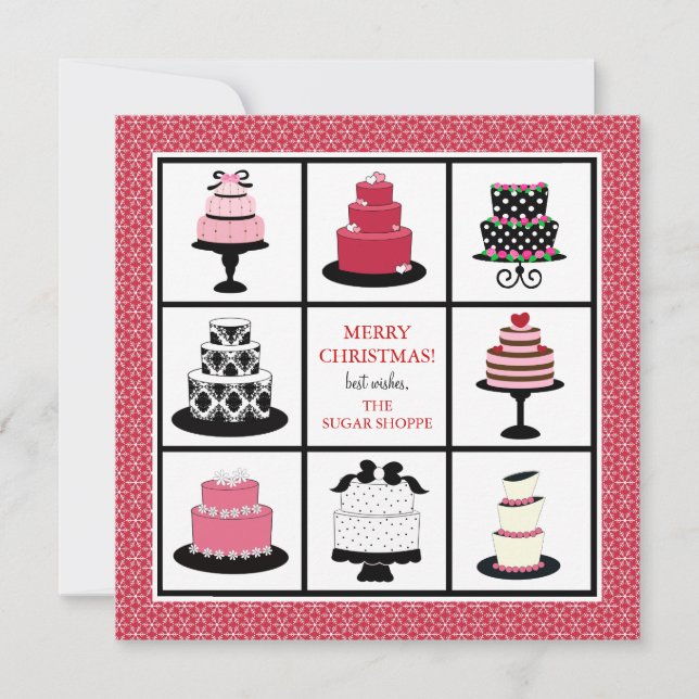 Bakery Business Christmas Cards (Front)