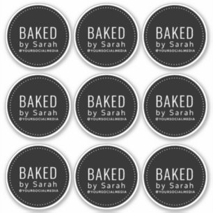 Bakery Business Packaging Vinyl Stickers