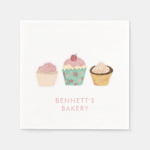 Bakery Cafe Cupcake Business Takeaway Napkin