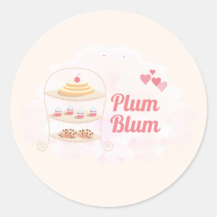 Bakery Cake & Sweets Customize Classic Round Sticker