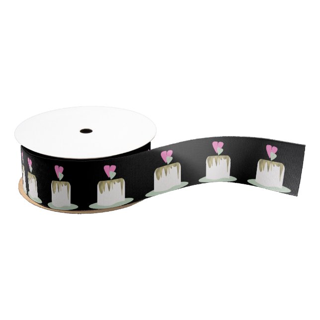 Bakery Cake Tier Wedding Business Packaging Grosgrain Ribbon (Spool)