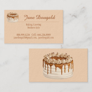 Bakery Catering Baked Goods Chef Cook Business Card