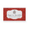 Bakery & Catering Red Glitter Business Cards