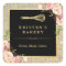 Bakery Chef Whisk Logo | Floral Gold Glitter