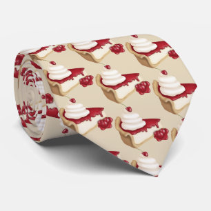 Bakery cherry cheesecake tiled sweet treat tie