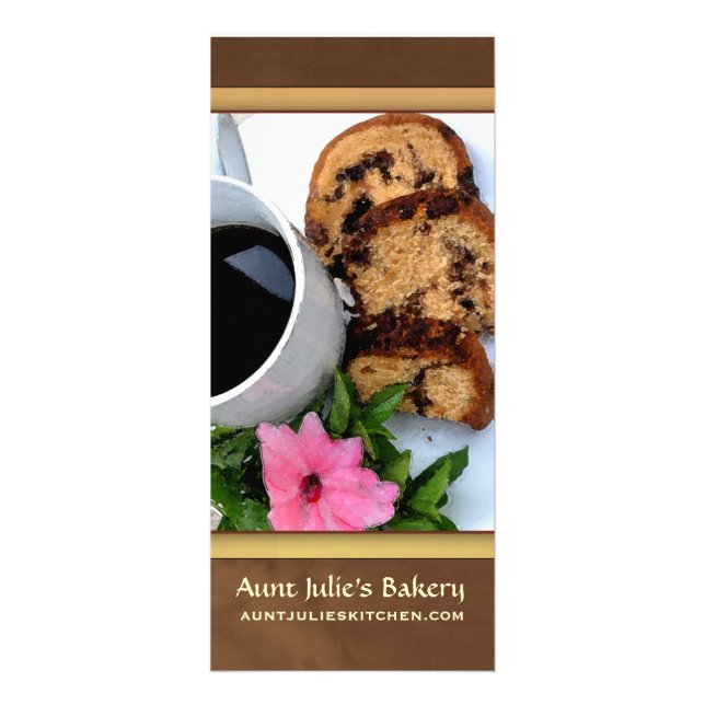 Bakery / Coffee shop Advertisement Rack Card (Front)