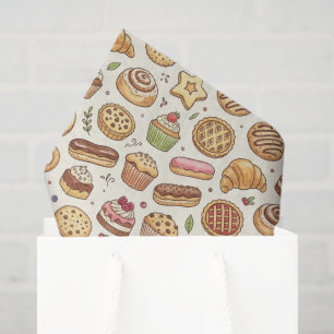 Bakery Cookies Pie Dessert Business Tissue Paper