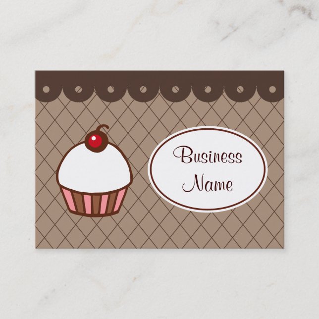 Bakery Cupcake Business Cards (Front)