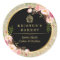 Bakery Cupcake Logo | Floral Gold Glitter Sparkles