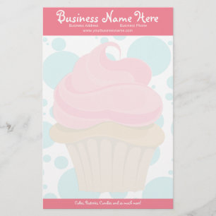 Bakery Cupcake Stationary Stationery