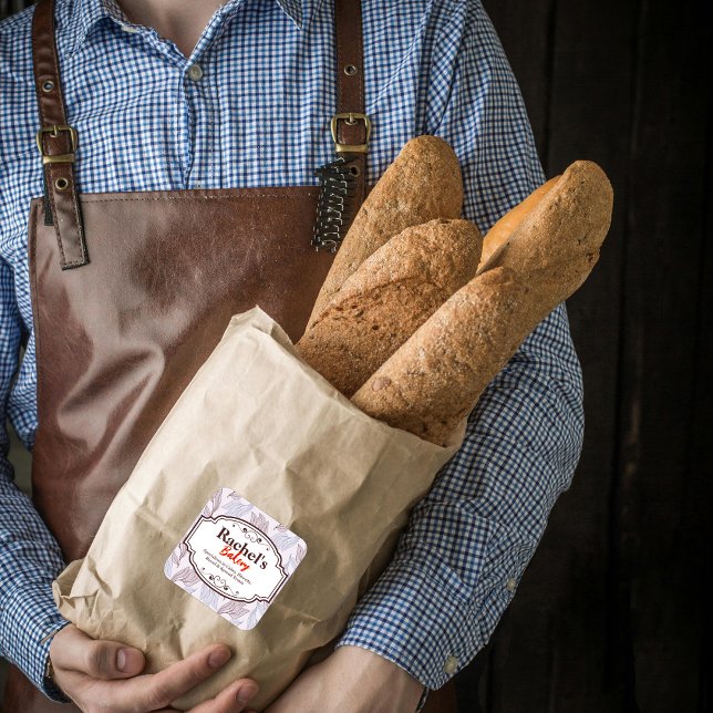 Bakery Custom Editable  Label Sticker (Creator Uploaded)