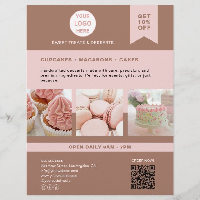 Bakery Custom Logo Flyer (Front)