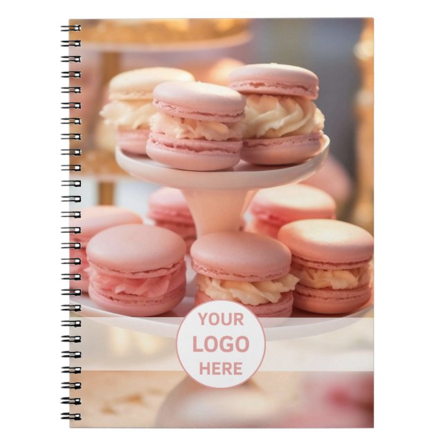 Bakery Custom Logo Photo Business Notebook (Front)