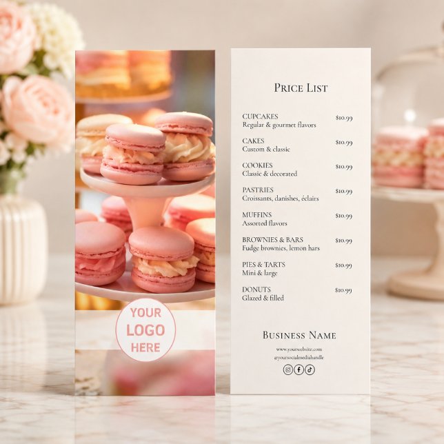 Bakery Custom Logo Price List Menu (Bakery Custom Logo Price List Menu)