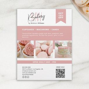 Bakery Custom Monogram Logo Flyer
