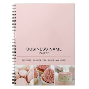 Bakery Custom Photo Business Notebook