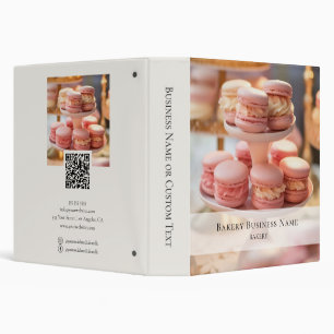 Bakery Custom Photo Social Media QR Code Binder
