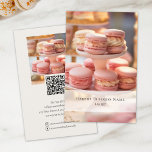 Bakery Custom Photo Social Media QR Code Flyer<br><div class="desc">Create a professional and modern flyer with two custom photos and personalized details, plus a scannable QR code on the back for easy networking, and editable social media icons. Easily adjust fonts, colours, background, and layout to perfectly match your style. Ideal for cupcakes, cakes, and sweets businesses looking to offer...</div>