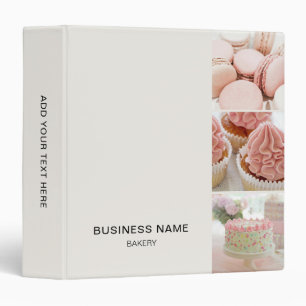Bakery Custom Photos Recipe Book Binder