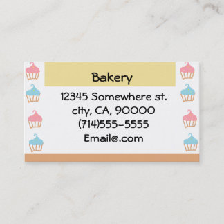 Bakery Customizable Business Card