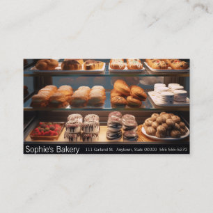 Bakery display case business card