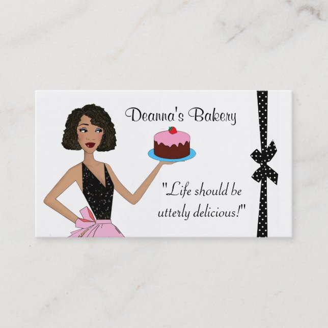 “Bakery” Diva Business Cards (Front)