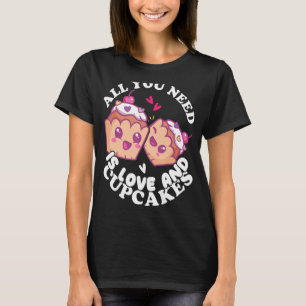 Bakery Doughnut Love and Cupcakes Baking Cake Bake T-Shirt