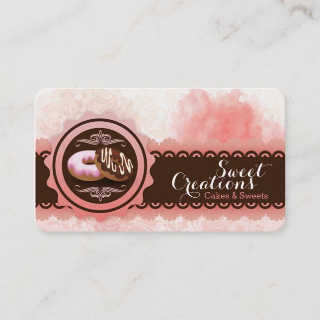 Bakery Doughnuts Sweet Business Card (Front)