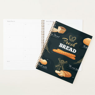 Bakery Fresh Bread Spiral Planner