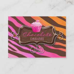 Bakery Gift Certificate Chocolate Cupcake Pink Org