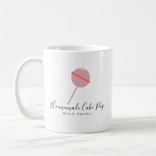 Bakery Homemade Cake Pop Ball Pink Coffee Mug