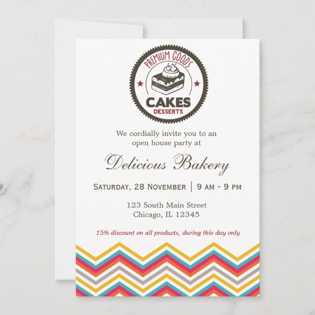 Bakery Invitation (Front)