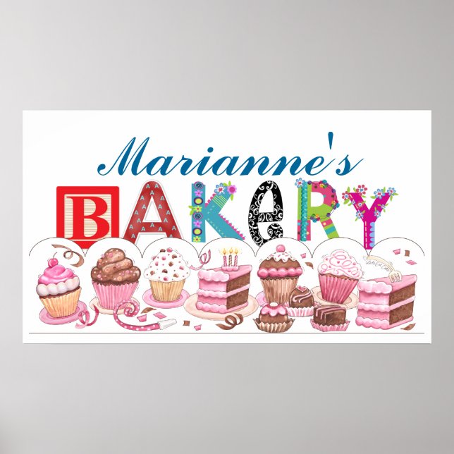 Bakery - Kitchen Poster Sign - SRF (Front)