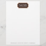 Bakery Letterhead<br><div class="desc">Coordinates with the Cute Falling Cupcakes Pattern Bakery Business Card Templates and office supplies by 1201AM. This simple letterhead template is designed to give your bakery brand a clean and polished identity with a vintage-style box to hold your name or business name across the top. See the matching business brand...</div>