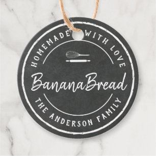 Bakery Logo Homemade Baking Gift Chalkboard Favour Tags
