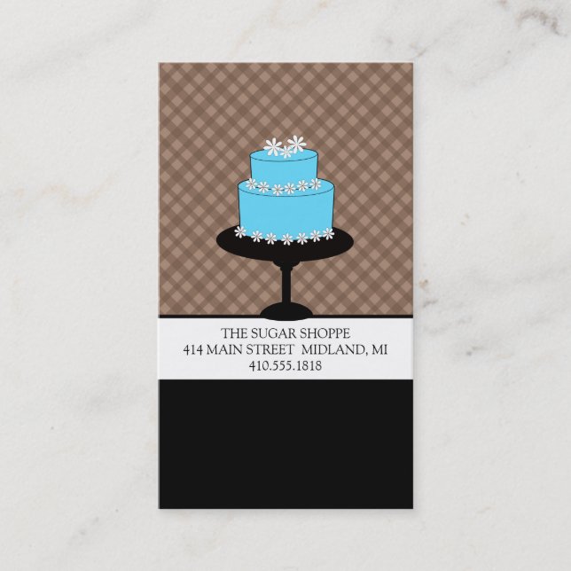 Bakery or Cake Designer Business Cards (Front)