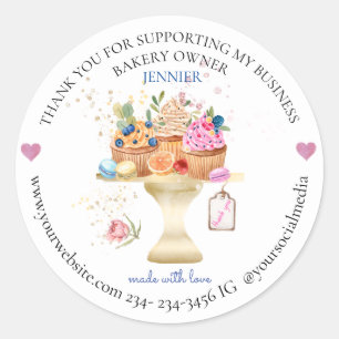  Bakery Packaging Stickers