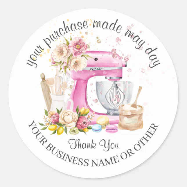 Bakery Packaging Stickers | Zazzle