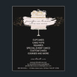 Bakery Pastries Patisserie Custom Decorated Cakes Flyer<br><div class="desc">Bakery Pastries Patisserie Custom Decorated Cakes</div>
