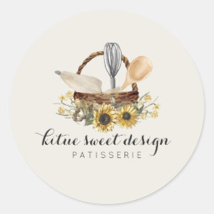 Bakery Pastry Cake Decorator Classic Round Sticker