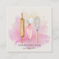 Bakery Pastry Chef Baker Utensils Pink