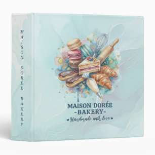 Bakery Pastry Chef Baking Desserts Recipe Cookbook Binder