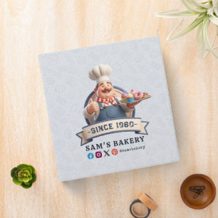 Bakery Pastry Chef Baking Desserts Recipe Cookbook Binder