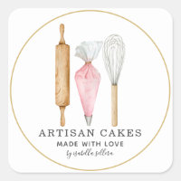 Bakery Pastry Chef Baking Tools Product Label