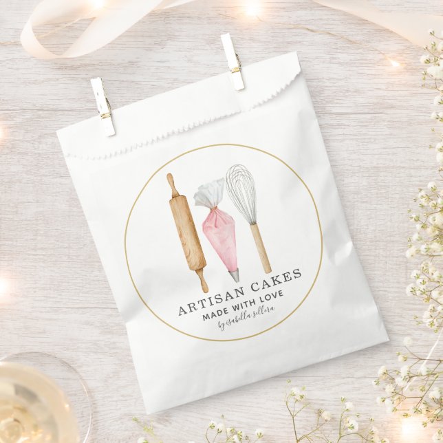 Bakery Pastry Chef Baking Utensils Favour Bag (Clipped)
