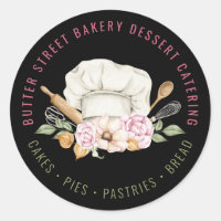 Bakery Pastry Chef Baking Utensils Watercolor 